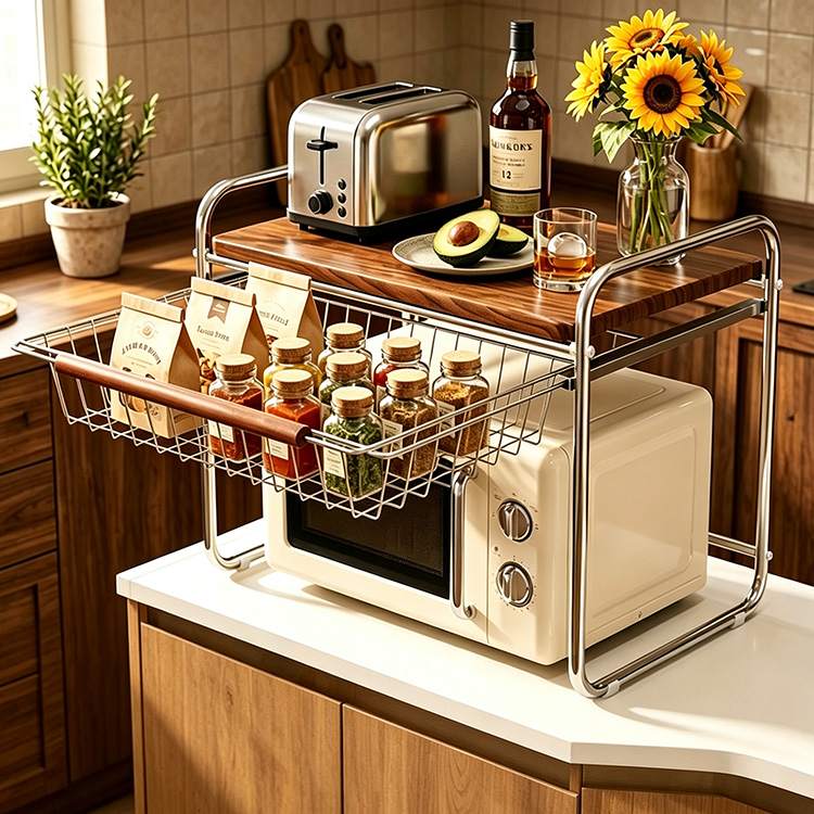 Qu'est-ce qui fait du support de micro-ondes de comptoir avec tiroir coulissant un élément essentiel de rangement intelligent dans la cuisine Qu'est-ce qui fait du support de micro-ondes de comptoir avec tiroir coulissant un élément essentiel de rangement intelligent dans la cuisine